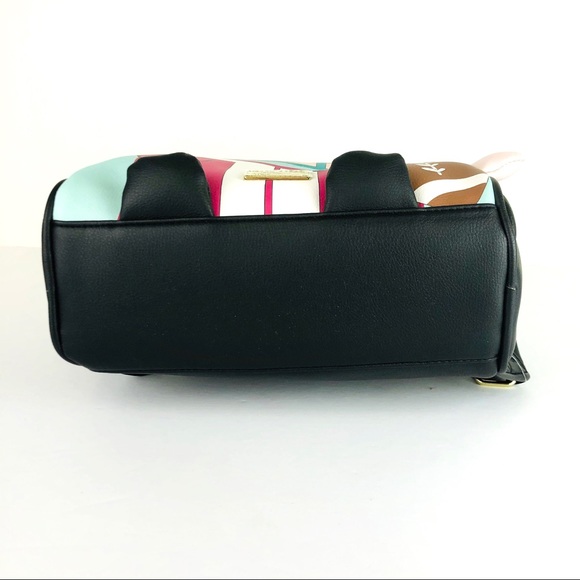 Betsey Johnson Mindy Mid Size Kitsch Football Bag - Picture 4 of 7